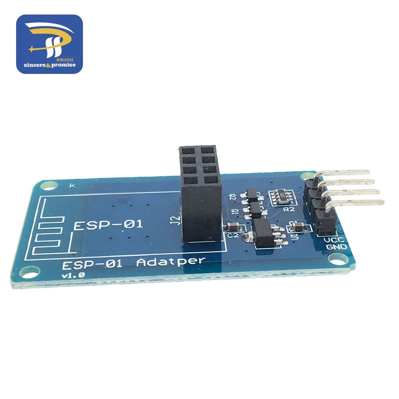ESP8266 ESP-01 Serial WiFi Wireless Adapter Module 3.3V 5V Esp01 Breakout PCB Adapters Compatible For Arduino