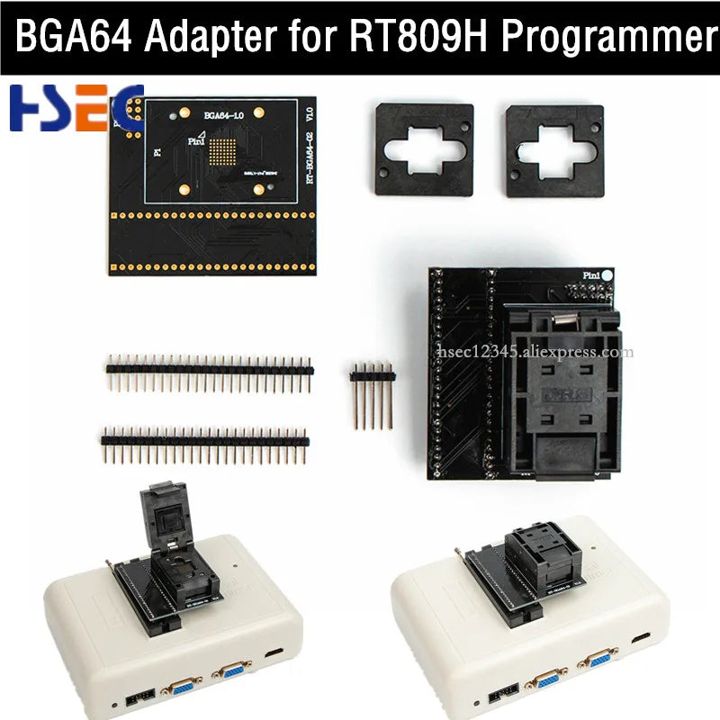 BGA48 BGA63 BGA64 BGA153 BGA169 EMMC SOP44 TSOP48 Adapter Socket MX29GL640 S29GL064N For RT809H USB emmc nand Flash Programmer