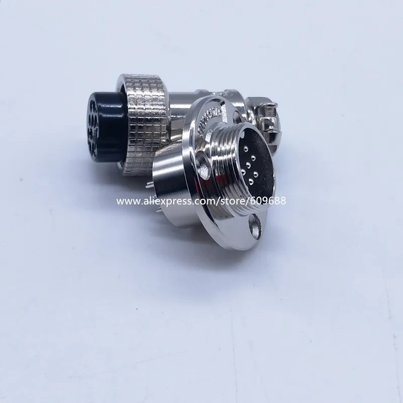 10PCS Aviation Plug Socket Panle Circular Connector with Cover M19 GX20 20mm 2 3 4 5 6 7 8 10 12 Pins