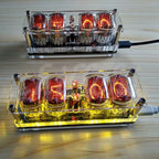 IN-12 Glow Tube Clock 4-bit IN12 glow tube clock Seven-color RGB LED DS3231 nixie clock IN-12B