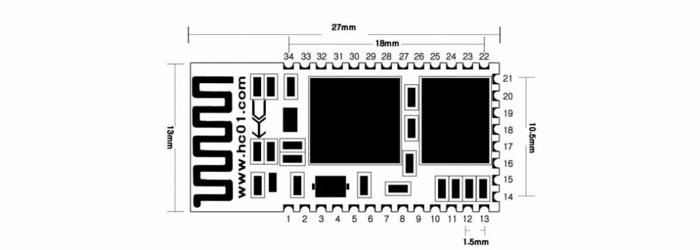 HC-05 HC-06 HC-25 HC-09 HC-04 HC-12 HC-08 HC-02 HC-42 WIFI RF Wireless Bluetooth-compatible BLE Master-slave Module HC05 HC06