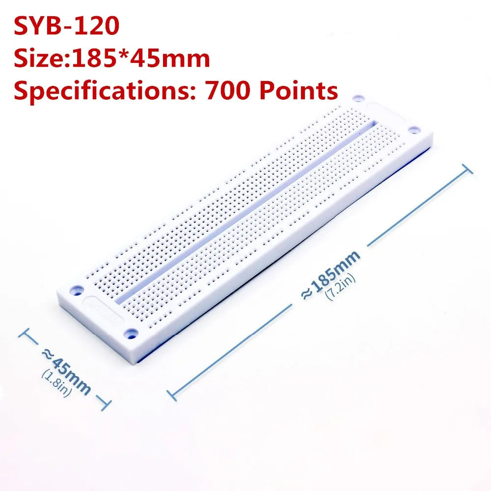 SYB 120 400 500 830 840 1660 MB102 GL-12 Points Solderless PCB Breadboard Mini Universal Test Protoboard DIY Bread Board
