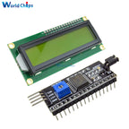 IIC/I2C/TWI/SPI Serial interface Board Module+LCD1602 1602 module Yellow screen 16x2 Character LCD Display Module 5V for arduino
