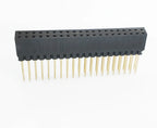 10pcs 2.54mm PC104 Industrial Long Square Pin 2X16P 2X20P 2X25P/32P/40P PH8.5+2.5mm Double Row Gold Motherboard Female Header