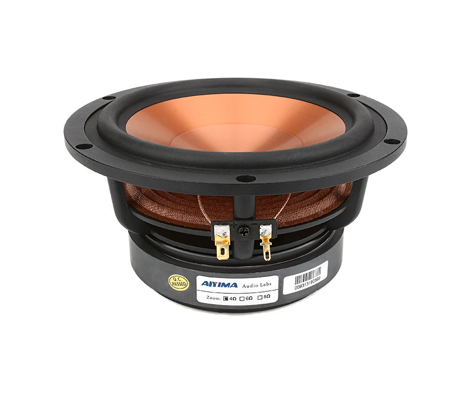 AIYIMA 1Pcs 6.5 Inch 100W Speaker 4 8 Ohm Midrange Woofer Sound Speaker Alto Bass Aluminum Ceramic Loudspeaker DIY Bookshelf