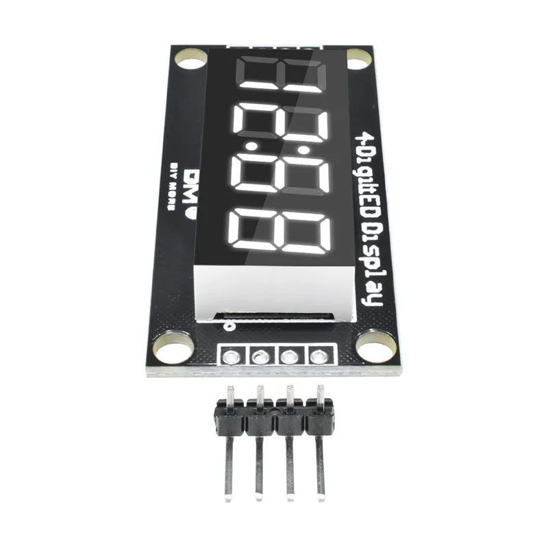 4-Digit LED 0.36" LED Display Tube (decimal) 7-Segments TM1637 Clock Double Dots Module 0.36 Inch For Arduino size 30x14mm