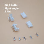 100 Set PH2.0 Connector 2.0mm Right Angle 2/3/4/5/6/7/8/9/10P ( Pin Header + Housing + Terminal )