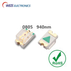 20PCS 0805 850NM (28-30mW) / 940NM (18-20mW) SMD LED Infrared Diodes 1.3-1.5v 20ma 2.0*1.2mm