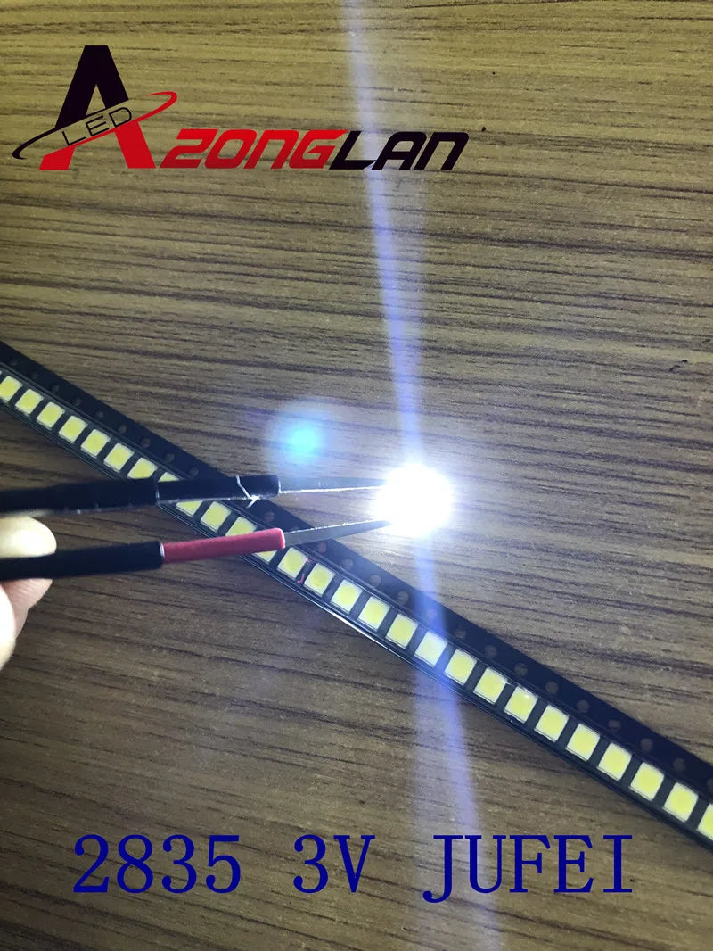 FOR 1000PCS JUFEI LED Backlight 1210 3528 2835 1W 3V 84LM Cool white LCD Backlight for TV TV Application 01.JT.2835BPW1-C