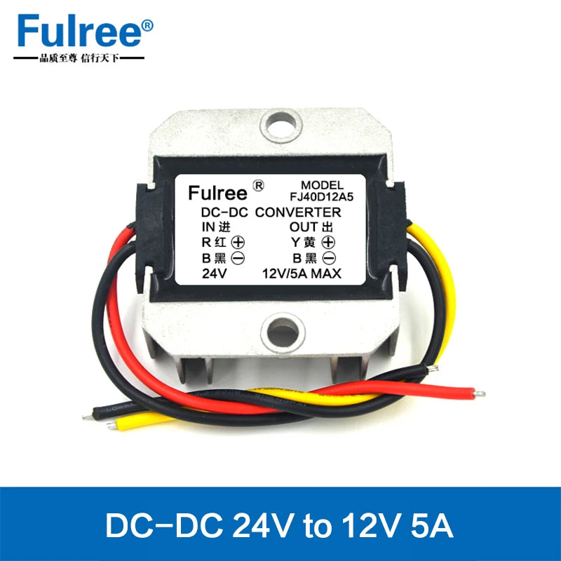 24V to 12V 3A 5A 10A 20A 30A 40A DC Buck Power Converter 24 Volt to 12 Volt Step Down Voltage Reducer Regulator Transformer
