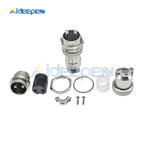 1set GX20 Aviation Connector Male Plug Female Socket Circular Connector 2/3/4/5/6/7/8/9/10/12/14/15 Pin Wire Panel Connector