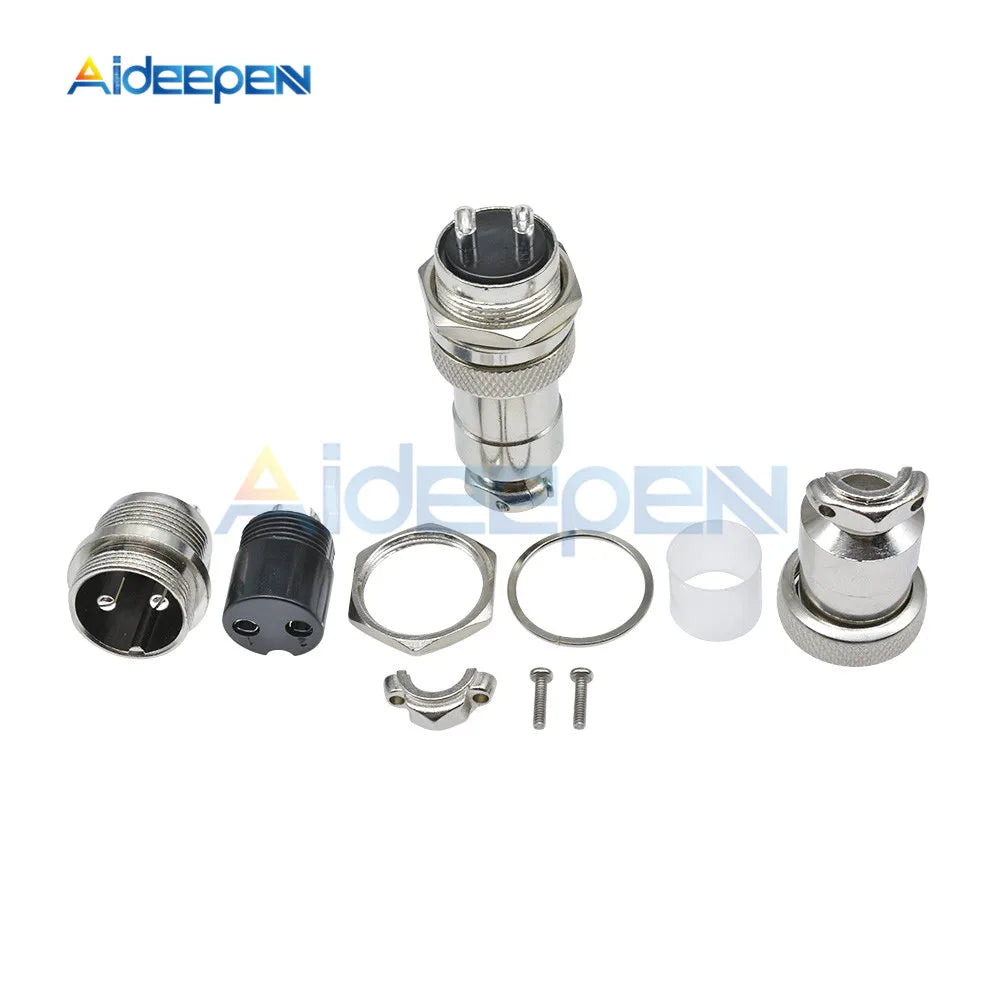 1set GX20 Aviation Connector Male Plug Female Socket Circular Connector 2/3/4/5/6/7/8/9/10/12/14/15 Pin Wire Panel Connector