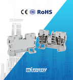 5Pcs ST 16-PE 16mm² Ground Connector Din Rai Terminal Blockl Spring-Cage Connection 16mm Earth Wire ST16-PE