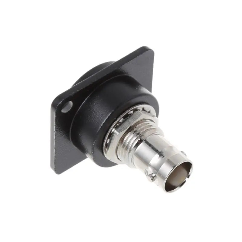D-Type Double BNC Plug Connector Chassis Panel Mount Adapter Audio Monitoring Parts