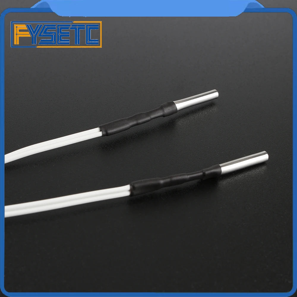 2pcs 3D Printer Parts HT-NTC100K Thermistor Temperature Sensor L 1M For 350 Degrees For Prusa i3 MK2S/MK3/MK3S Hotend Extruder