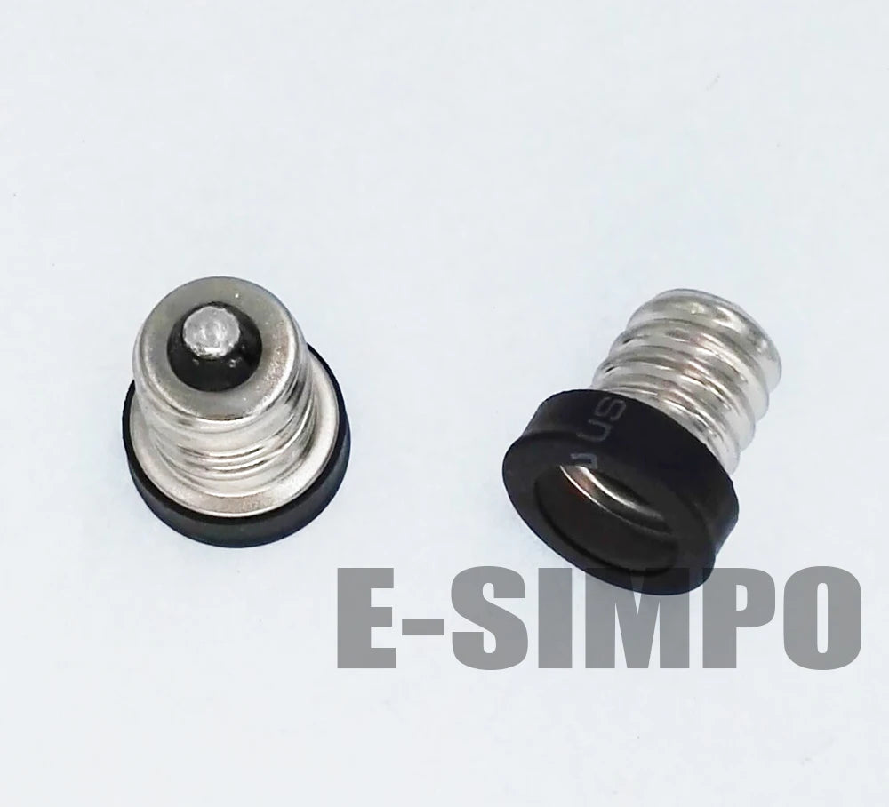 8pcs E12 to E11 Adapter E-Simpo PBT Copper E12 Mini Chandelier Lamp Base to Mini E11 Bulb Lamp Holder Converter