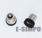 8pcs E12 to E11 Adapter E-Simpo PBT Copper E12 Mini Chandelier Lamp Base to Mini E11 Bulb Lamp Holder Converter