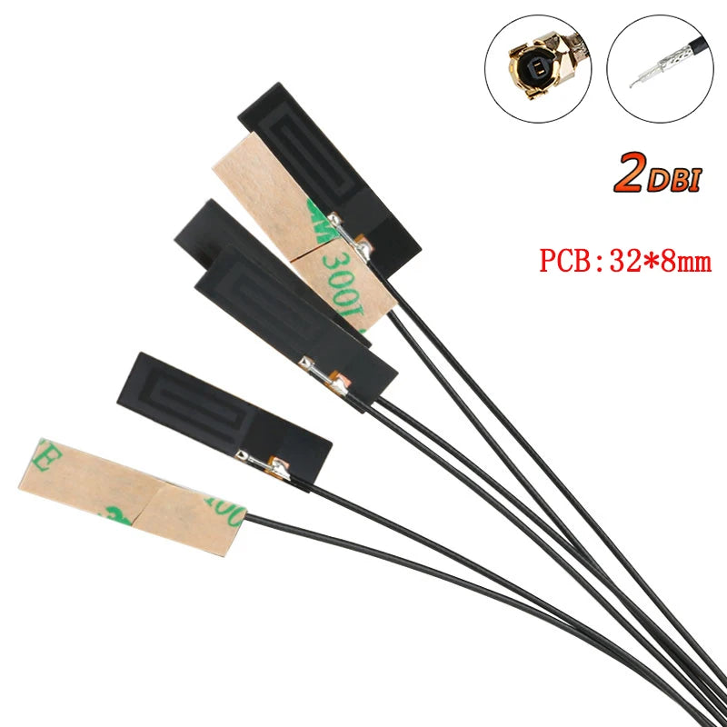 5PCS 2.4Ghz 4G 5G WIFI Internal Antenna FPC PCB 5dBi 8dBi IPX Connector Solder Omni Buletooth Antenna 3dBi IEEE b/g/n WLAN