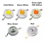100Pcs LED COB Lamp Chip 1W 3W Mini LED Bulb Diode SMD Red Green Blue RGB 440 660nm For DIY LED Floodlight Spotlight Downlight