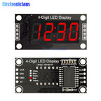 4-Digit LED 0.36" LED Display Tube (decimal) 7-Segments TM1637 Clock Double Dots Module 0.36 Inch For Arduino size 30x14mm