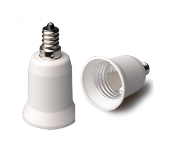 4pc E12 to E26 Candelabra E12 to Medium Socket E26/E27 Bulb Base Light Socket Adapter Converter for Ceiling Fan Chandelier Light