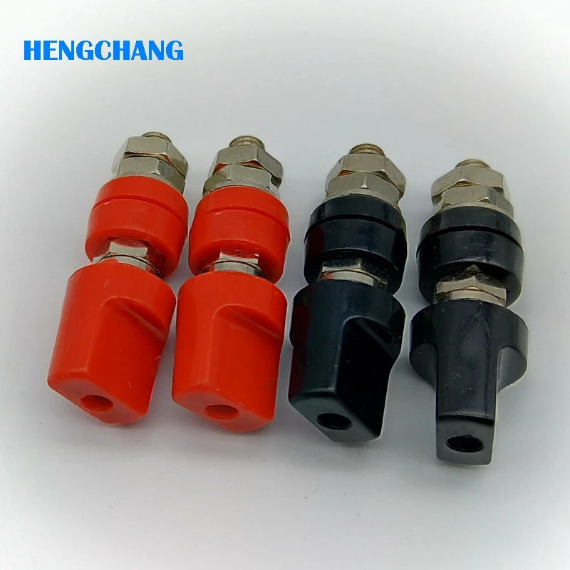4Pcs/Lot 8mm 80A Binding Post Terminal Connector Inverter M8 Lead Screw Power Supply Output With 4mm Banana Socket