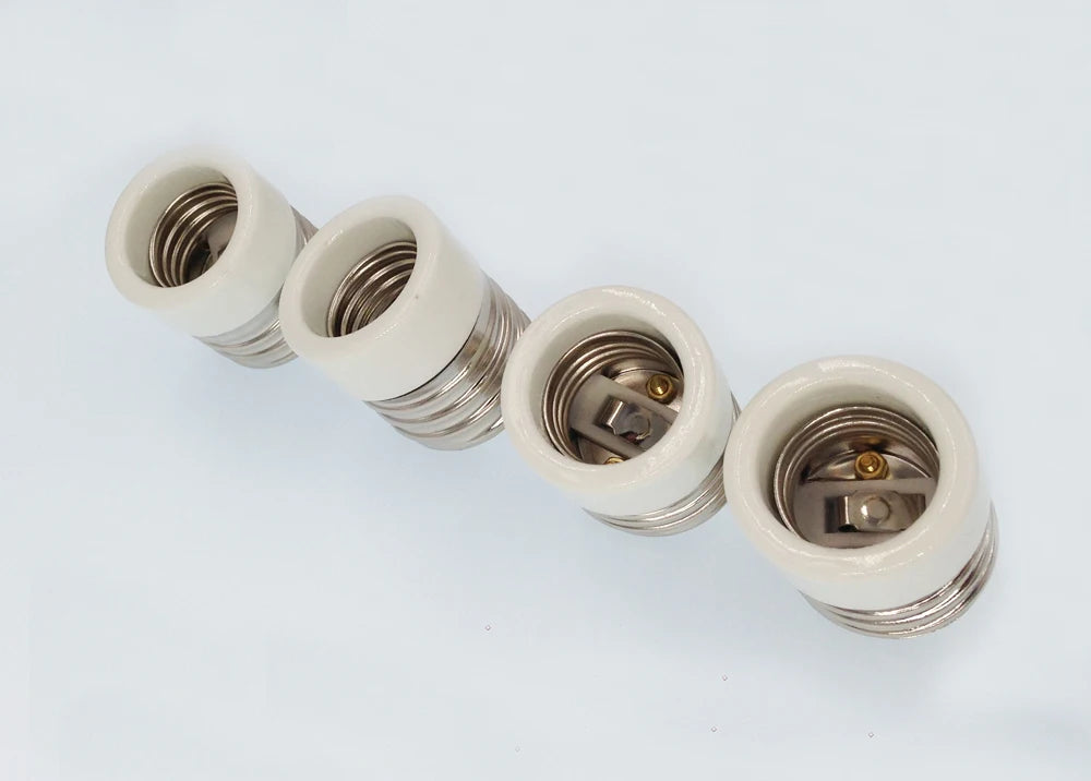 1pc E39/E40 to E26/E27 Light Socket Adapter Mogul to Medium Light Bulb Converter Ceramic CE UL,Install E26/E27 In E39/E40 Socket