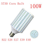 LED Bulb Lamp E14 B22 E27 E26 E39 E40 5730 Corn Spot Light 25W 30W 40W 50W 60W 80W 100W Lampada 110V 220V Cold Warm White Lights
