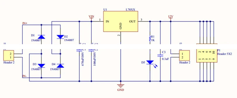 LM7805 LM7809 LM7812 DC/AC 5V 9V 12V Three Terminal Voltage Regulator Power Supply Module Output Max 1.2A