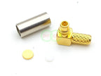 MMCX Male Right Angle Crimp RG174 RG316 LMR100 Connector