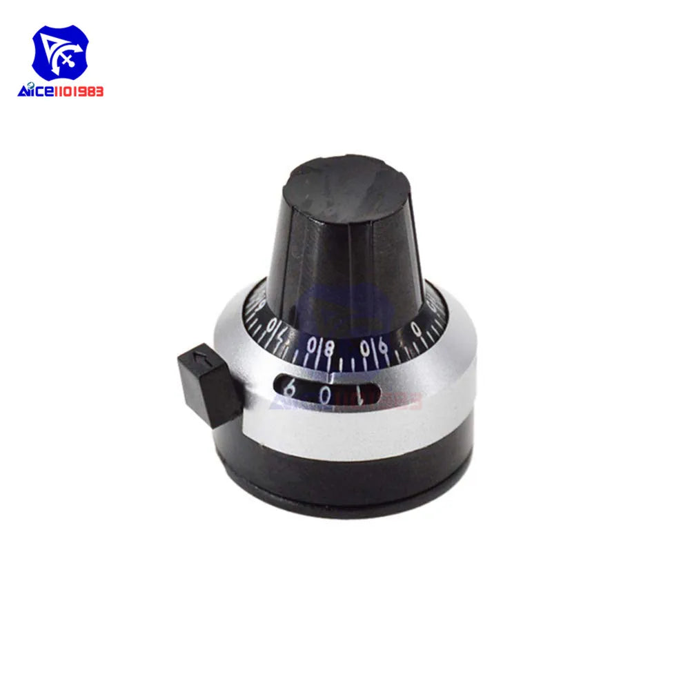 WXD3-13-2W Wirewound Potentiometer Resistance 100R 470R 1K 4.7K 10K 22K 47K 100KΩ Ohm 10 Turn Precision Dial Potentiometer Knob