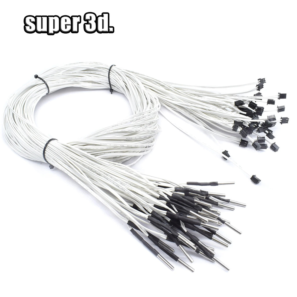 1PC NTC100K Thermistor with 100cm/200cm New Arrival Cable Length for 3D Printer