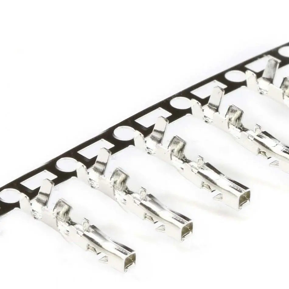 50Pcs 2.54mm Male and Female Dupont and Servo Crimp Wire Jumper Pin Header Connector Terminal Pins Crimp