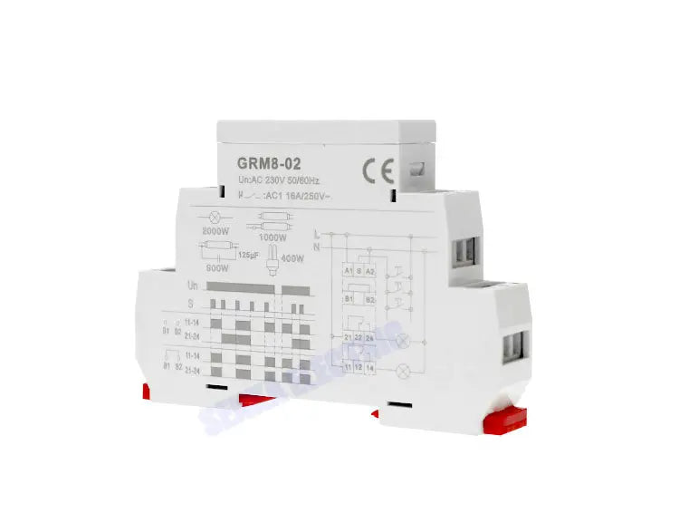 Din Rail SPDT Impluse Relay  GRM8 16A AC 230V AC/DC12-240V Electronic Latching Memory Relay  Certificate