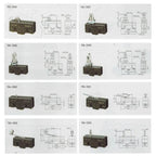 1Piece TM-1308 Waterproof Micro Switch Small-Scale Single-Pole Travel Limit Switches High Accuracy 250V/15A