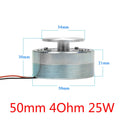 AIYIMA 44MM 50MM Full Range Vibration Speaker Resonance Speaker Bass 25W 20W 4 Ohm 8 Ohm Audio Portable Speaker Altavoz 1Pcs