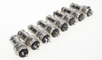 1set GX20 2/3/4/5/6/7/8/9/10/12/14/15 Pin Male + Female 20mm Circular Wire Panel Aviation Connector Socket Plug with Cap Lid