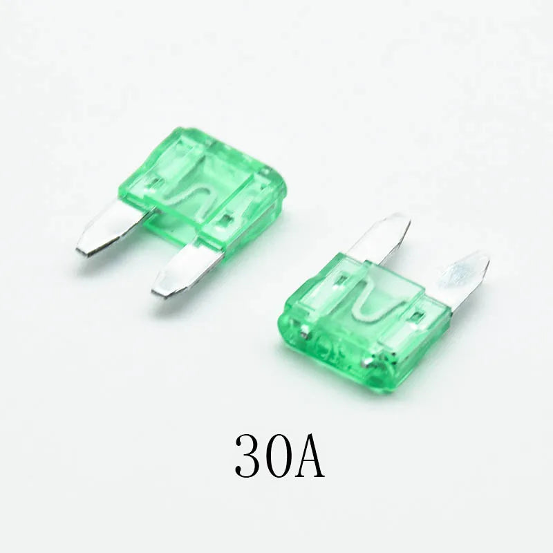 20pcs  5A 7.5A 10A 15A 20A 25 30A AMP Set For Auto Car Truck  Safety fuse Mini Blade Fuse Zinc Alloy and Plastic Material