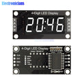 4-Digit LED 0.36" LED Display Tube (decimal) 7-Segments TM1637 Clock Double Dots Module 0.36 Inch For Arduino size 30x14mm