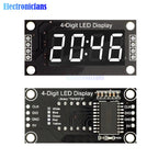 4-Digit LED 0.36" LED Display Tube (decimal) 7-Segments TM1637 Clock Double Dots Module 0.36 Inch For Arduino size 30x14mm