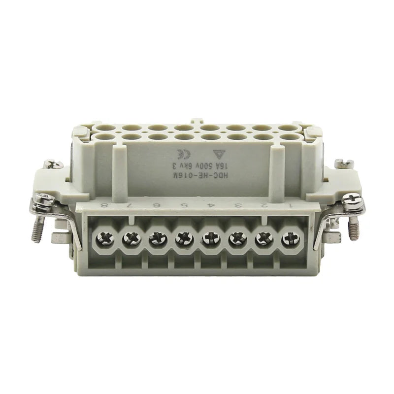 HDC-HE Heavy Duty Connector 4/6/10/16/24 Core Pin  Male Core and Female Core Connector 16A500v Aviation WaterprooPlug  Connector
