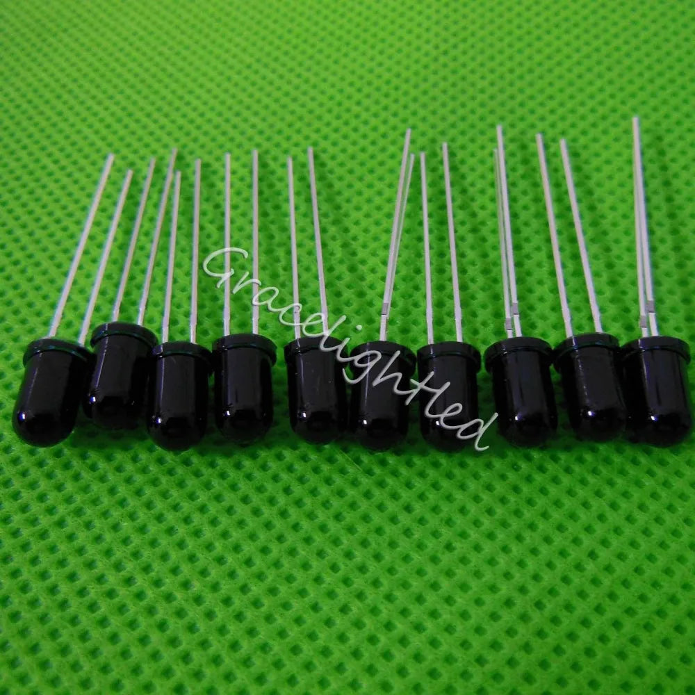 10-1000pcs 5mm 850nm IR LED Assorted Infrared Emitter And IR Receiver Diodes LED Diode LED Lamp