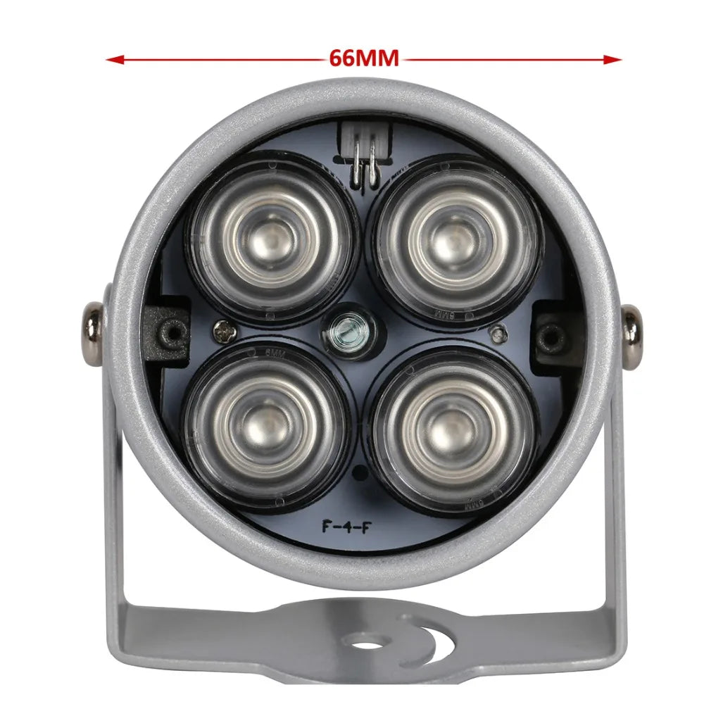 Gadinan CCTV Fill Light 4 array LEDs Infrared Waterproof Night Vision IR illuminator Light 850nm DC 12V For CCTV Security Camera