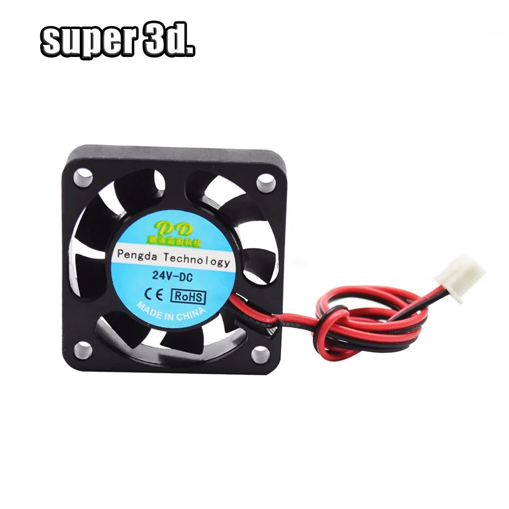 1pcs 4010 Cooling Fan Radiator 40x40x10 mm DC 5/12/24V Cable 30/100cm 3D Printer Parts for Reprap Ender 3 CR10 J-Head Hotend