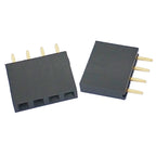100pcs 2.54mm Single Row Straight 0.1" Reflow Rohs Gold PCB Connector PH8.5 2/3/4/5/6/7/8/9/10/12-40P Female Pin Header Socket