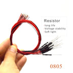 20pcs 12V 0805 1206 0603 Micro SMD Led Lamp Model Train DIY Model Making HO N OO Scale Pre-Soldered Micro Litz Wired Chip
