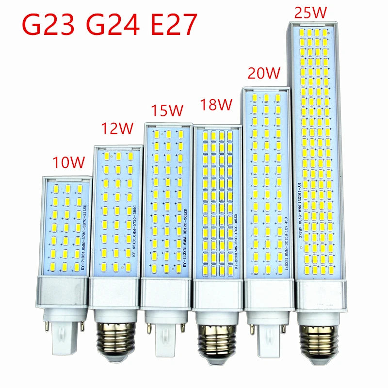 led Lamp G24 E27 LP led lamp bulb 10W 12W 15W 18W 20W 25W LED Corn Bulb Lamp Light SMD 5730 AC85-265V Tube lamp