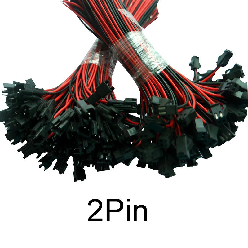5pair~100pairs 3pin 4pin 5pin 6pin JST LED Connectors,Male And Female Connector for 3528 5050 RGB RGBW RGBWW LED Strip Light
