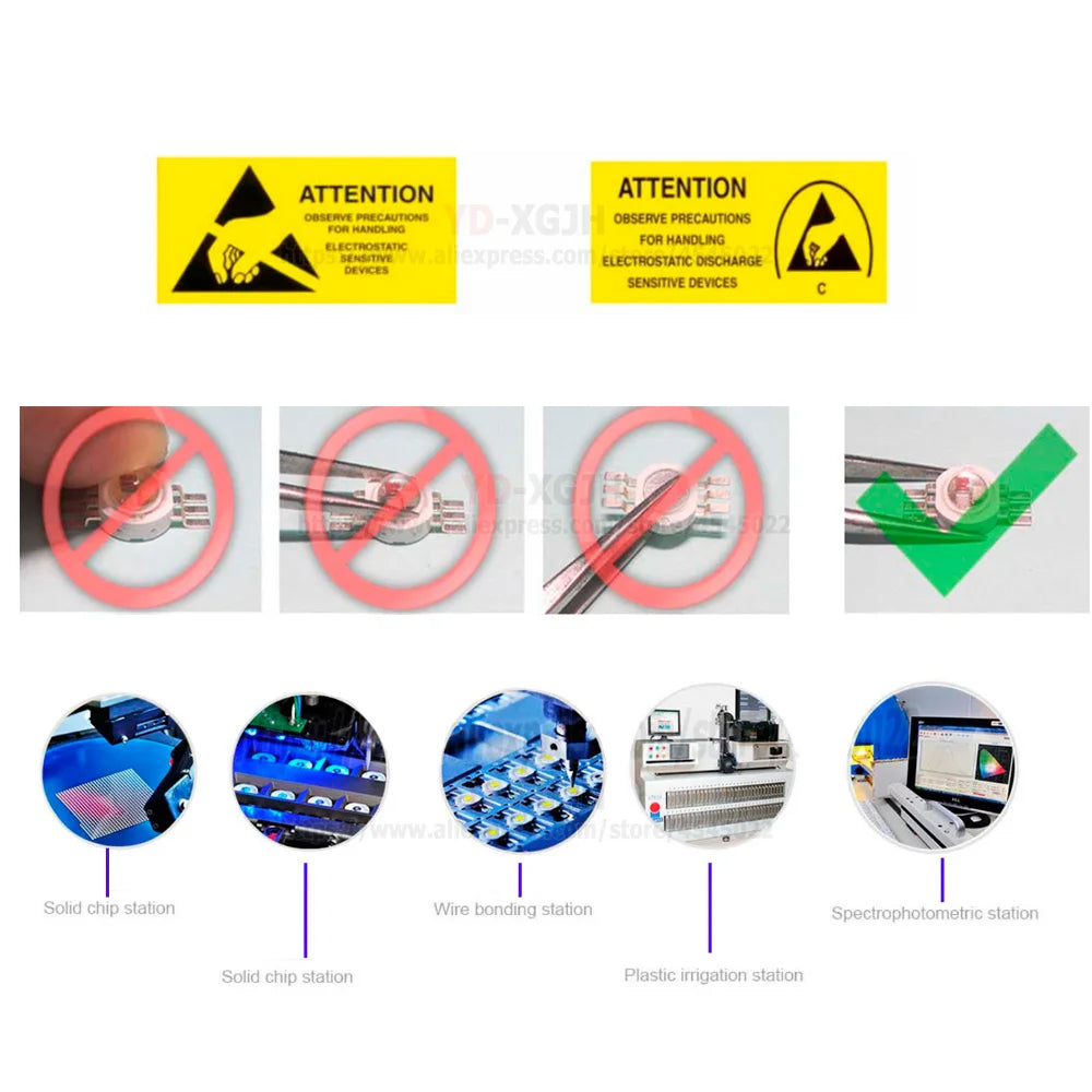High Power LED Chip COB Infrared Integrated IR Light Lamp Diode Components 730Nm 850NM 940Nm for 3W-100W Emitter