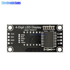 0.36 Inch 0.36" 4/6-Digit Red/Green/Yellow/Blue/White LED Digital Display Tube Decimal 7 Segments TM1637 Module For Arduino